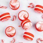 candy cane macarons