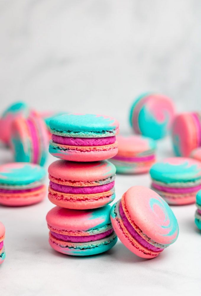 Cotton Candy Macarons