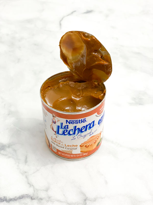 opened can of dulce de leche