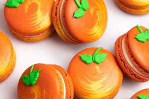 Peach Macarons