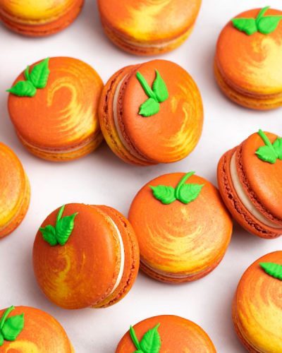 Peach Macarons