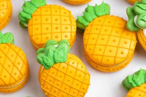 Pineapple Macarons