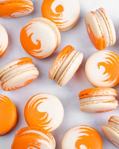 Pumpkin Cheesecake Macarons