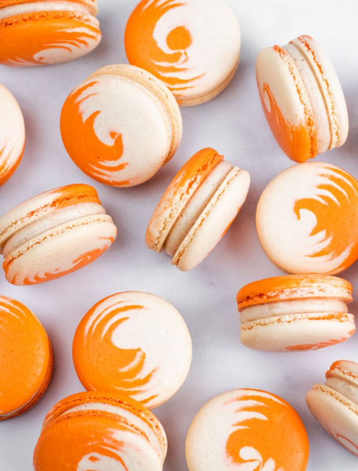 Pumpkin Cheesecake Macarons