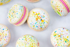 Splatter Paint Macarons