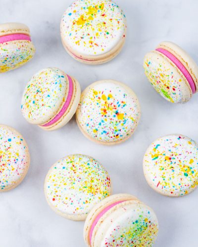 Splatter Paint Macarons